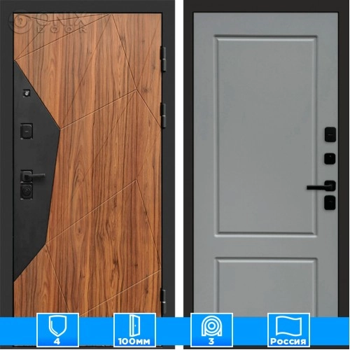 Входная дверь Престиж 125287 грей софт