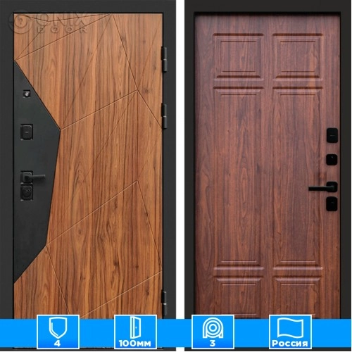 Входная дверь Престиж 125295 Орех премиум