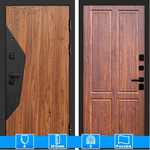 Входная дверь Престиж 125296 Орех стандарт