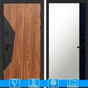 Входная дверь Престиж 125316 Зеркало фацет черный кварц