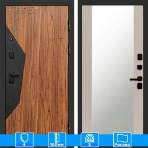 Входная дверь Престиж 125320 Зеркало слоновая кость