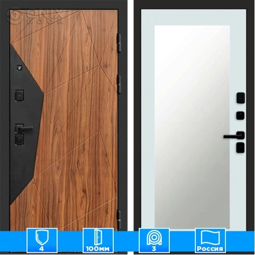 Входная дверь Престиж 125321 Зеркало триумф белый софт