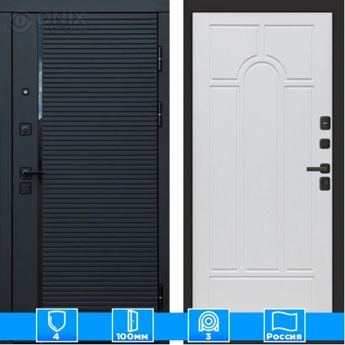 Входная дверь Престиж 125326 Арка белое дерево