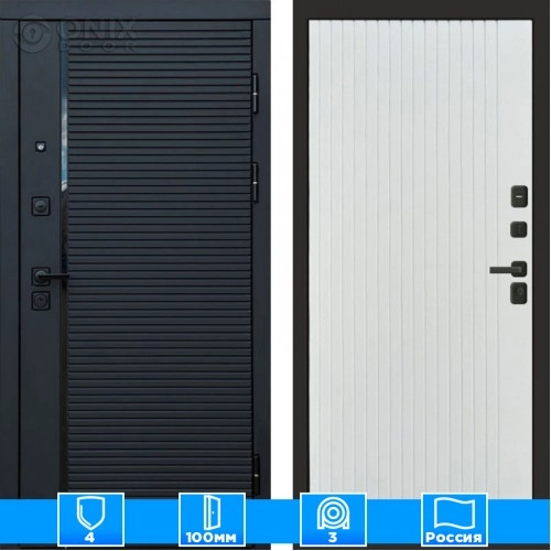 Входная дверь Престиж 125329 Flat белый софт