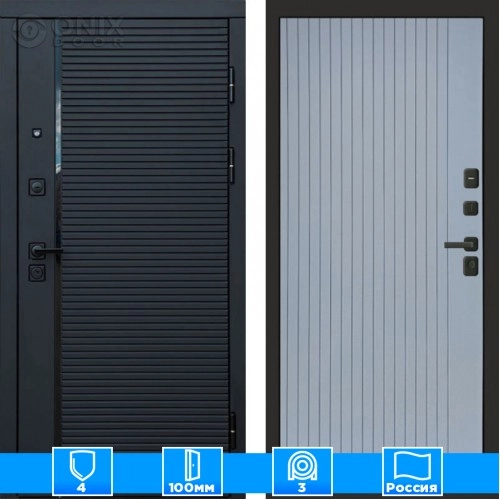 Входная дверь Престиж 125332 Flat грей софт