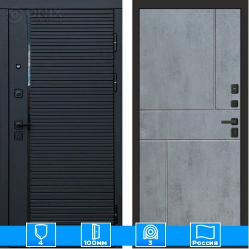 Входная дверь Престиж 125335 бетон темный