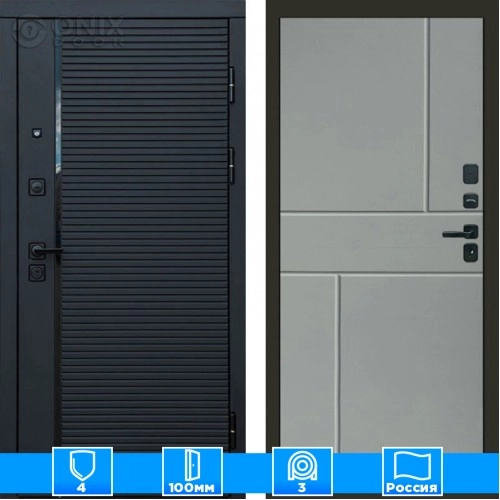 Входная дверь Престиж 125336 грей софт