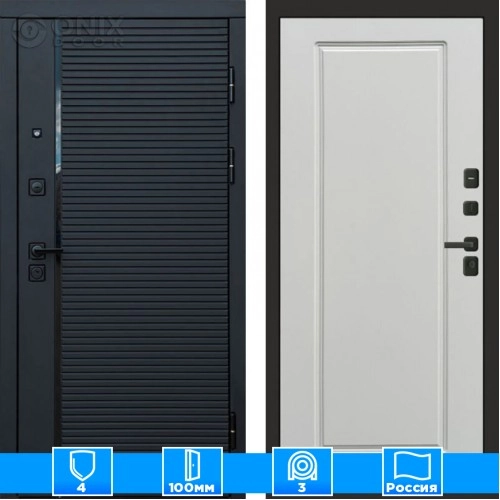 Входная дверь Престиж 125338 белый софт