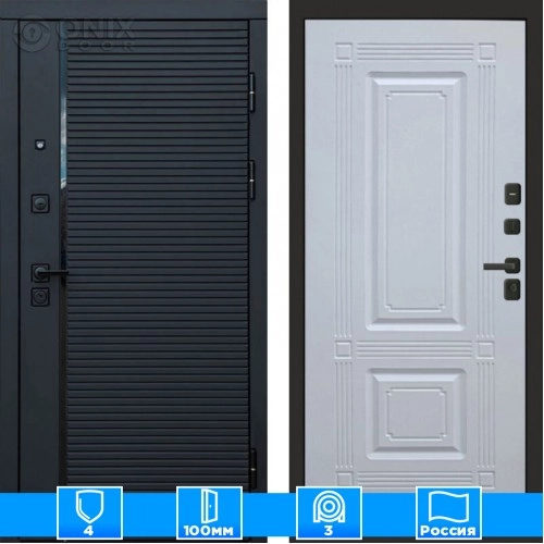 Входная дверь Престиж 125355 белый софт