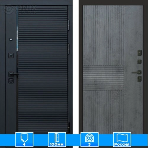 Входная дверь Престиж 125362 бетон темный