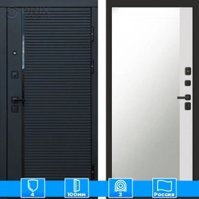 Входная дверь Престиж 125386 Зеркало фацет белый софт