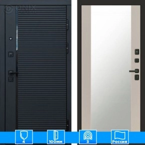 Входная дверь Престиж 125391 Зеркало слоновая кость