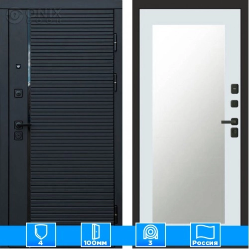 Входная дверь Престиж 125392 Зеркало триумф белый софт