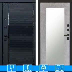 Входная дверь Престиж 125393 Зеркало триумф бетон светлый