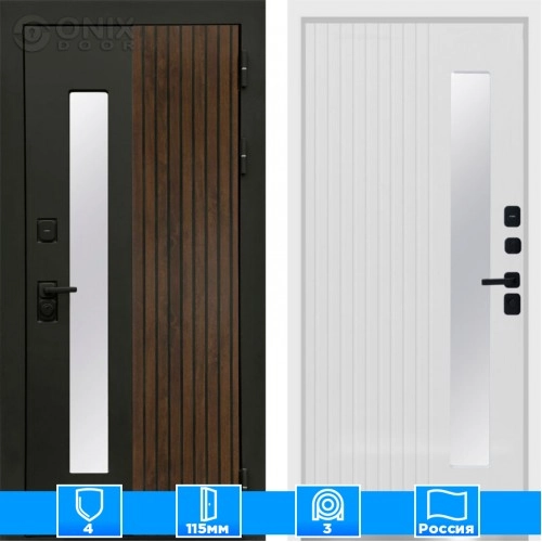 Входная дверь Престиж 125399 Белый софт белый короб изнутри