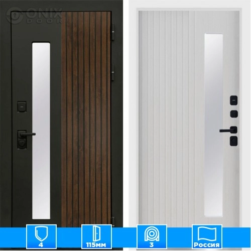 Входная дверь Престиж 125406 Лиственница белый короб изнутри