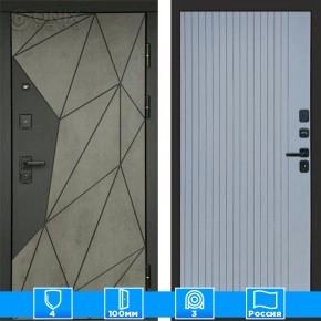 Входная дверь Престиж 125419 Бетон Flat грей софт