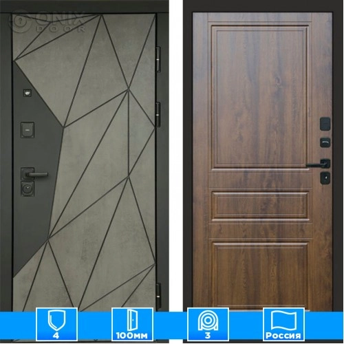 Входная дверь Престиж 125431 Бетон дуб