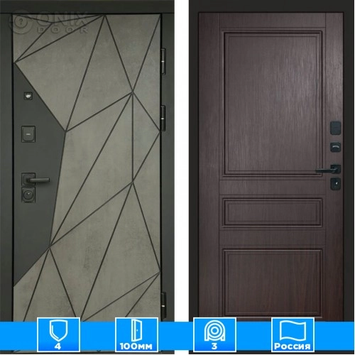 Входная дверь Престиж 125433 Бетон венге