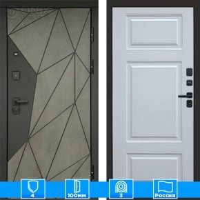 Входная дверь Престиж 125434 Бетон белый софт