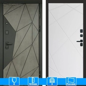 Входная дверь Престиж 125439 Бетон белый