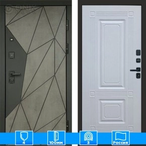 Входная дверь Престиж 125442 Бетон белый софт