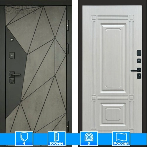 Входная дверь Престиж 125444 Бетон лиственница