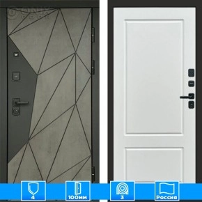 Входная дверь Престиж 125445 Бетон белый софт