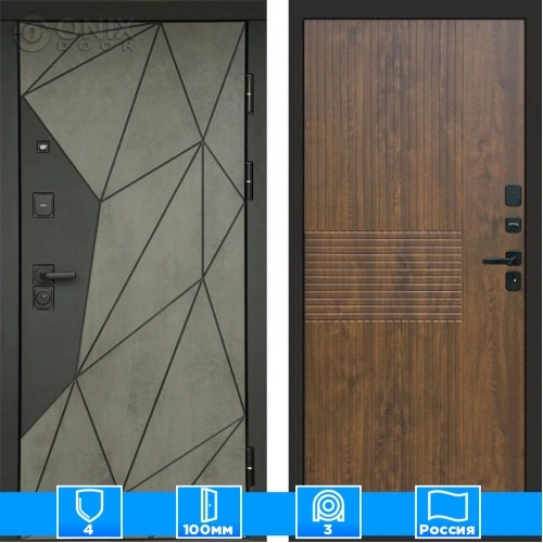 Входная дверь Престиж 125450 Бетон дуб