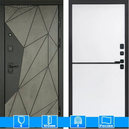 Входная дверь Престиж 125453 Бетон white