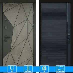 Входная дверь Престиж 125456 Бетон porte black