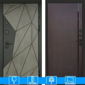 Входная дверь Престиж 125458 Бетон porte шоколад