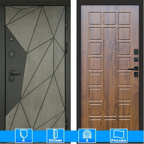 Входная дверь Престиж 125462 Бетон дуб