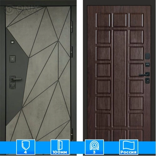 Входная дверь Престиж 125463 Бетон венге