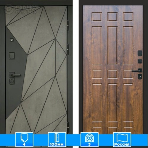 Входная дверь Престиж 125465 Бетон дуб