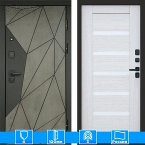 Входная дверь Престиж 125467 Бетон Царга лиственница