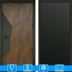 Входная дверь Престиж 125486 Flat черный кварц