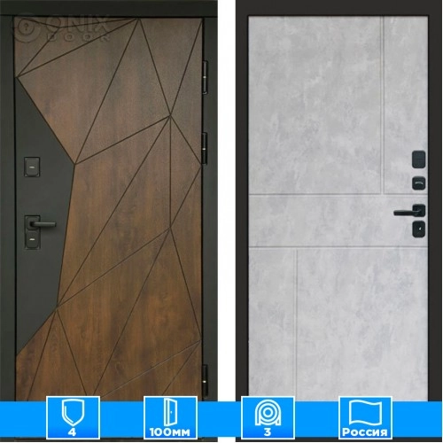 Входная дверь Престиж 125490 бетон светлый