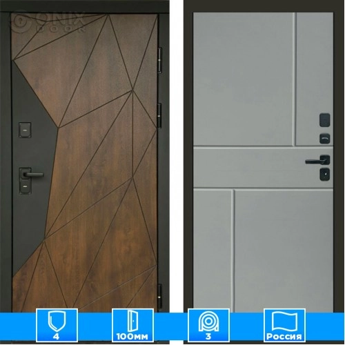 Входная дверь Престиж 125492 грей софт