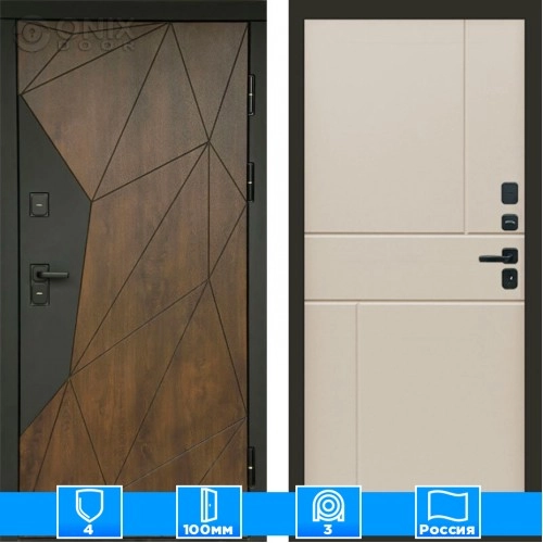 Входная дверь Престиж 125493 слоновая кость