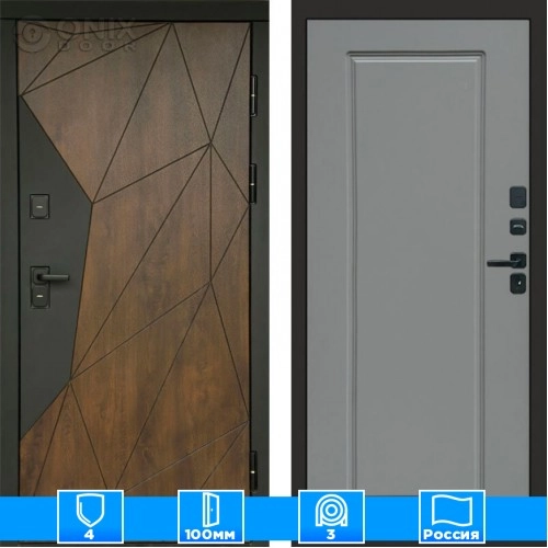 Входная дверь Престиж 125496 грей софт