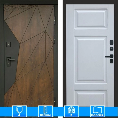 Входная дверь Престиж 125503 белый софт