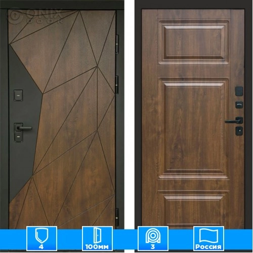 Входная дверь Престиж 125504 дуб