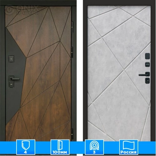 Входная дверь Престиж 125509 бетон светлый