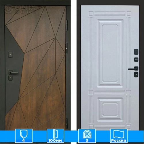 Входная дверь Престиж 125511 белый софт