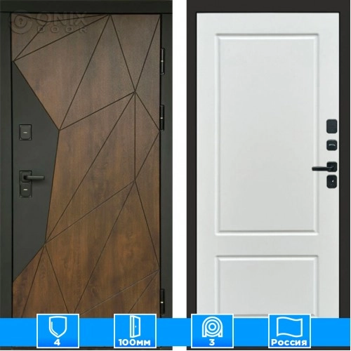 Входная дверь Престиж 125514 белый софт