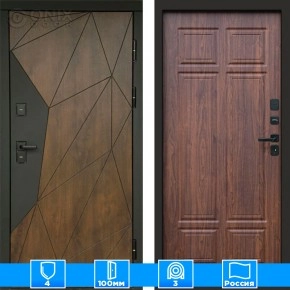 Входная дверь Престиж 125523 Орех премиум