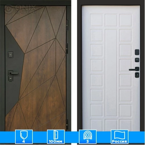 Входная дверь Престиж 125529 белое дерево