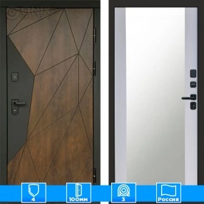 Входная дверь Престиж 125538 Зеркало белый софт