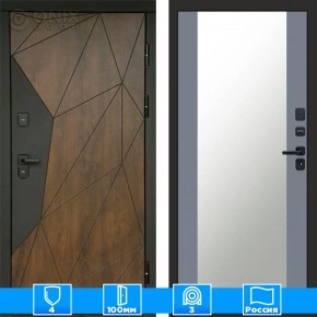 Входная дверь Престиж 125545 Зеркало грей софт